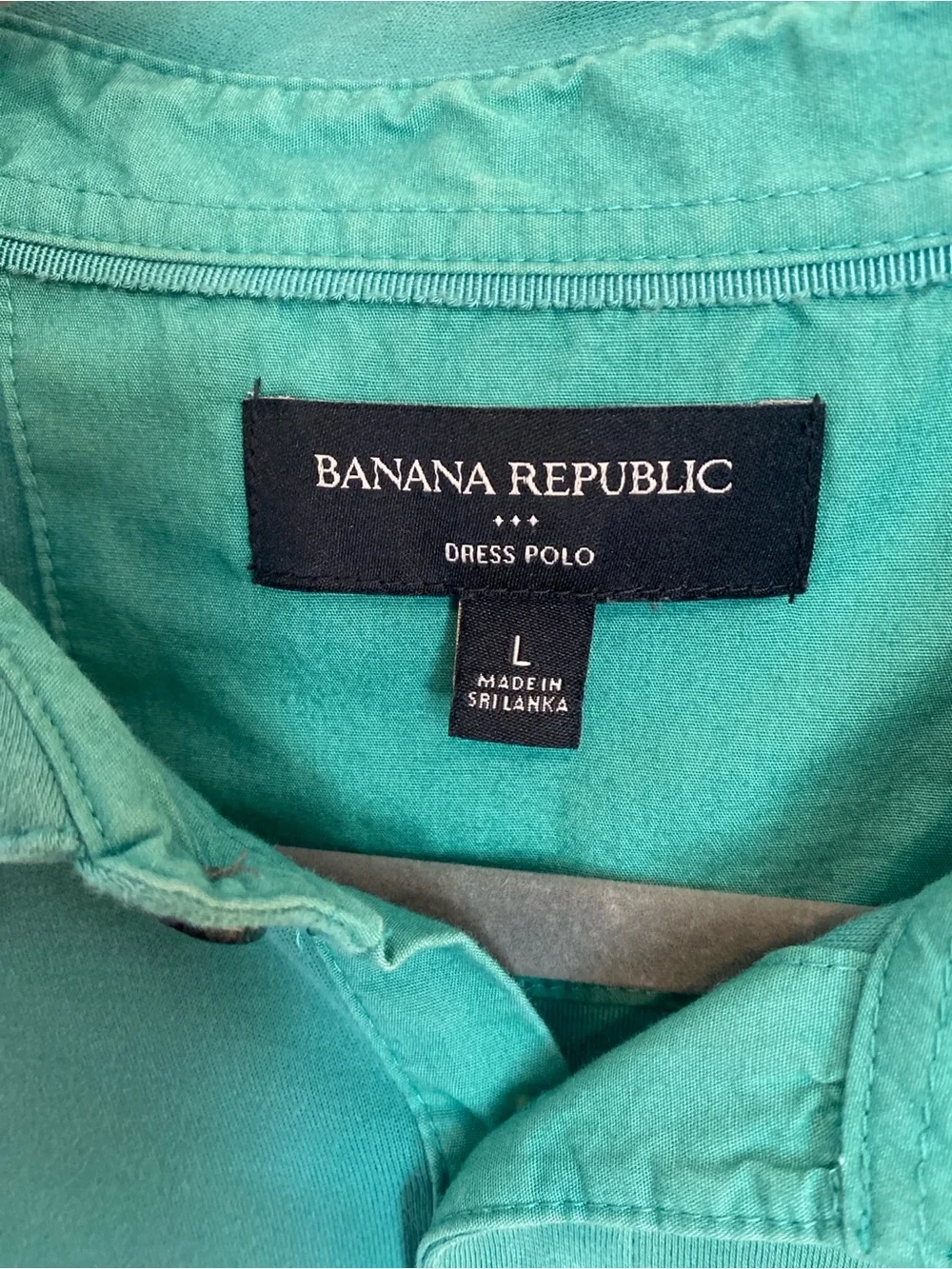 Banana Republic Green Dress Polo Men’s Large